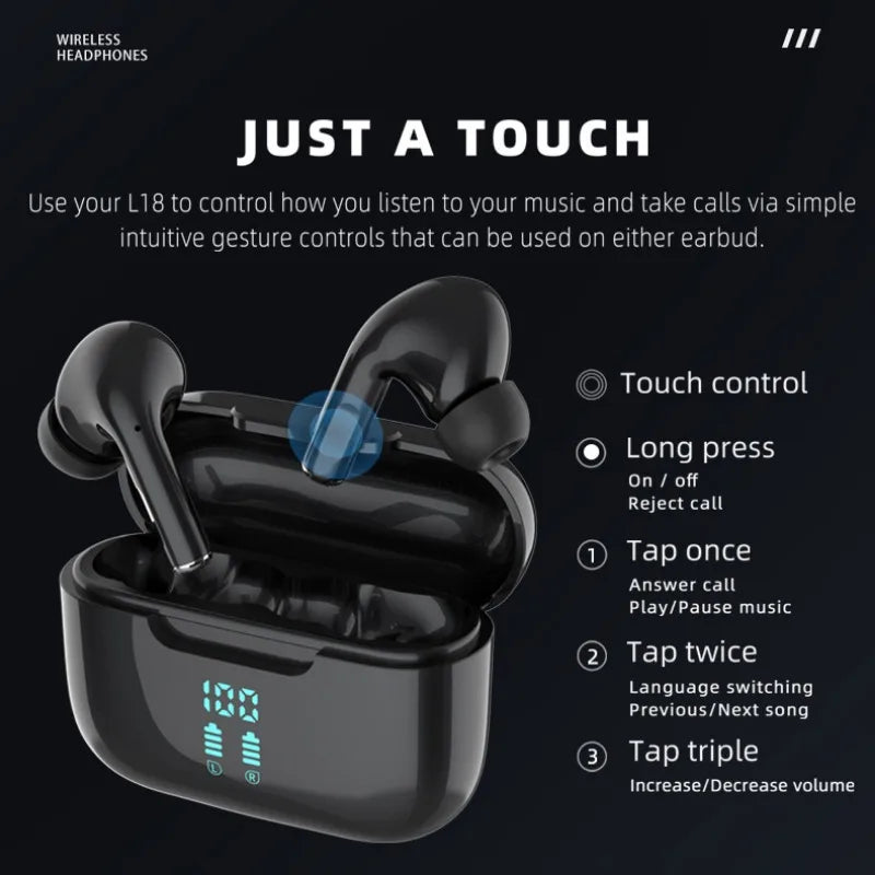 Wireless Bluetooth Earphones with ENC and HIFI Sound