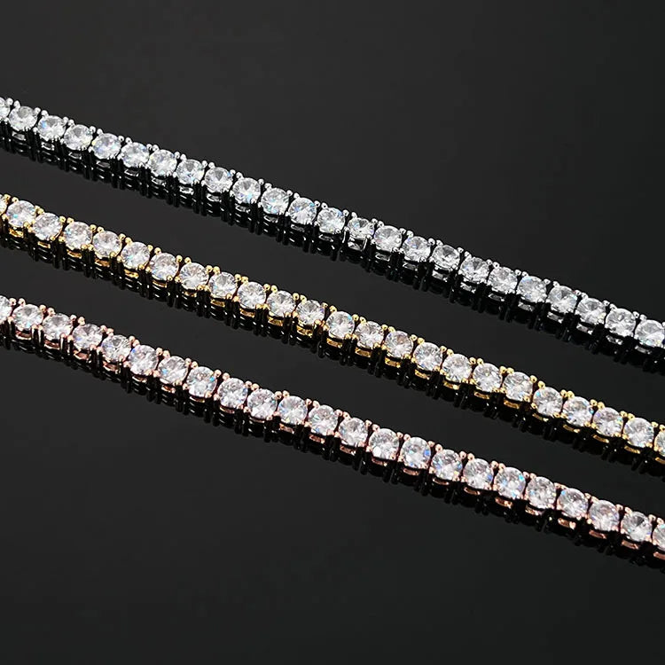 Moissanite Tennis Bracelet in S925 Sterling Silver