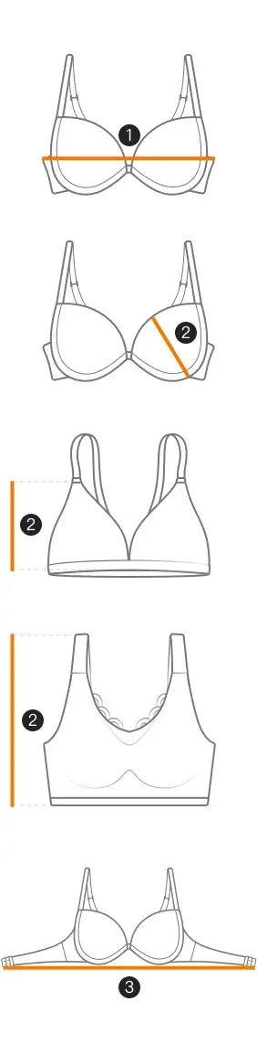 Women's Wire-Free Front Closure Full Coverage Bra