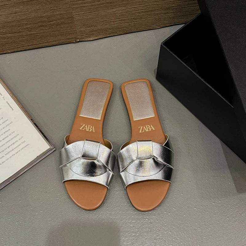 Summer Women's Solid Color PVC Slippers
