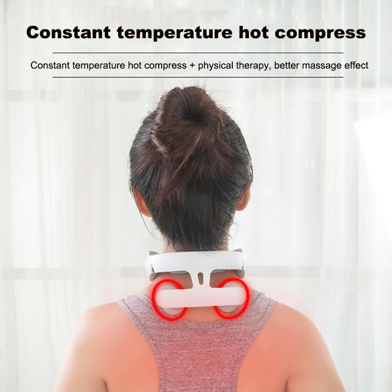 Heated Vibrating Neck Massage Pillow