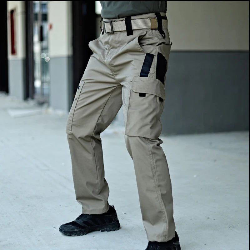 Men's Cargo Trousers Waterproof Multi-Pocket Pants