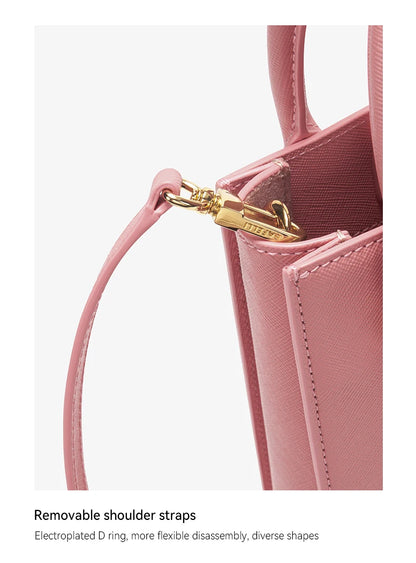 BAFELLI Women's Genuine Leather Mini Tote Crossbody Bag