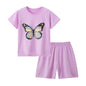 Children's Summer Short Sleeve Shorts Set