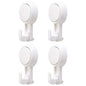 TAILI Heavy Duty Suction Cup Hooks 4pcs for Bathroom Kitchen