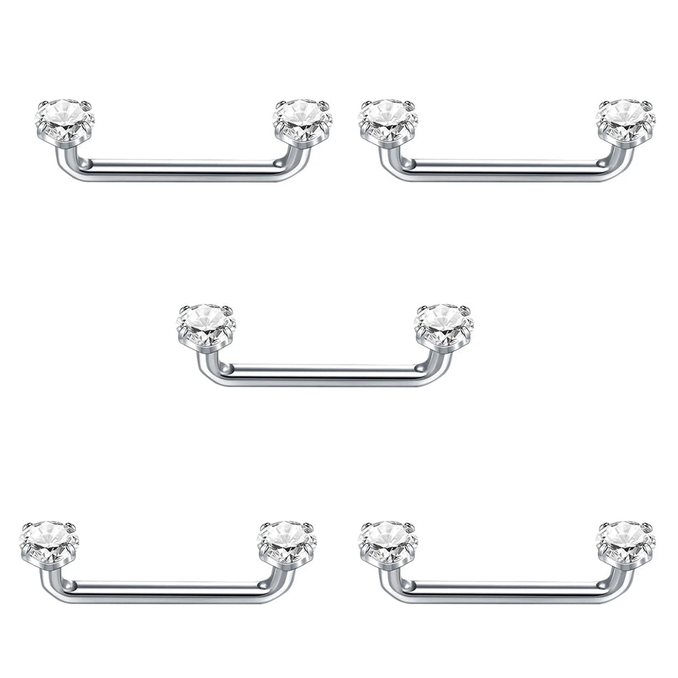 Titanium CZ Crystal Surface Piercings 12mm-25mm