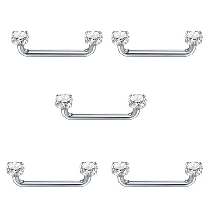 Titanium CZ Crystal Surface Piercings 12mm-25mm