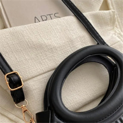 Chic Stripe Crossbody Bag for Women in Synthetic Leather
