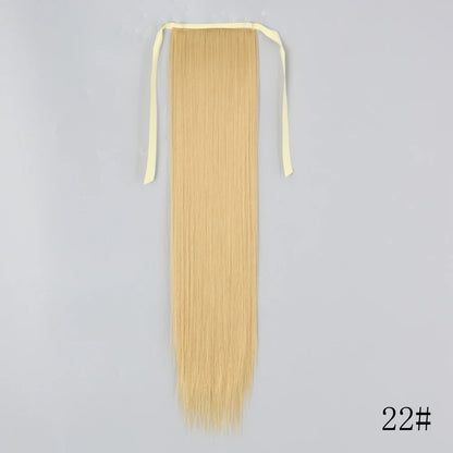 Long Straight Clip-in Ponytail Hair Extension Black