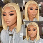 613 Blonde Straight Bob Wig Remy Human Hair Lace Front
