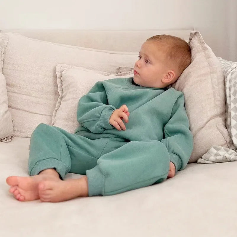 Children's Fleece Sports Set Sweatshirt and Pants
