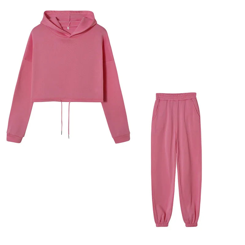 Women's Oversized Hoodie and Sweatpants Tracksuit