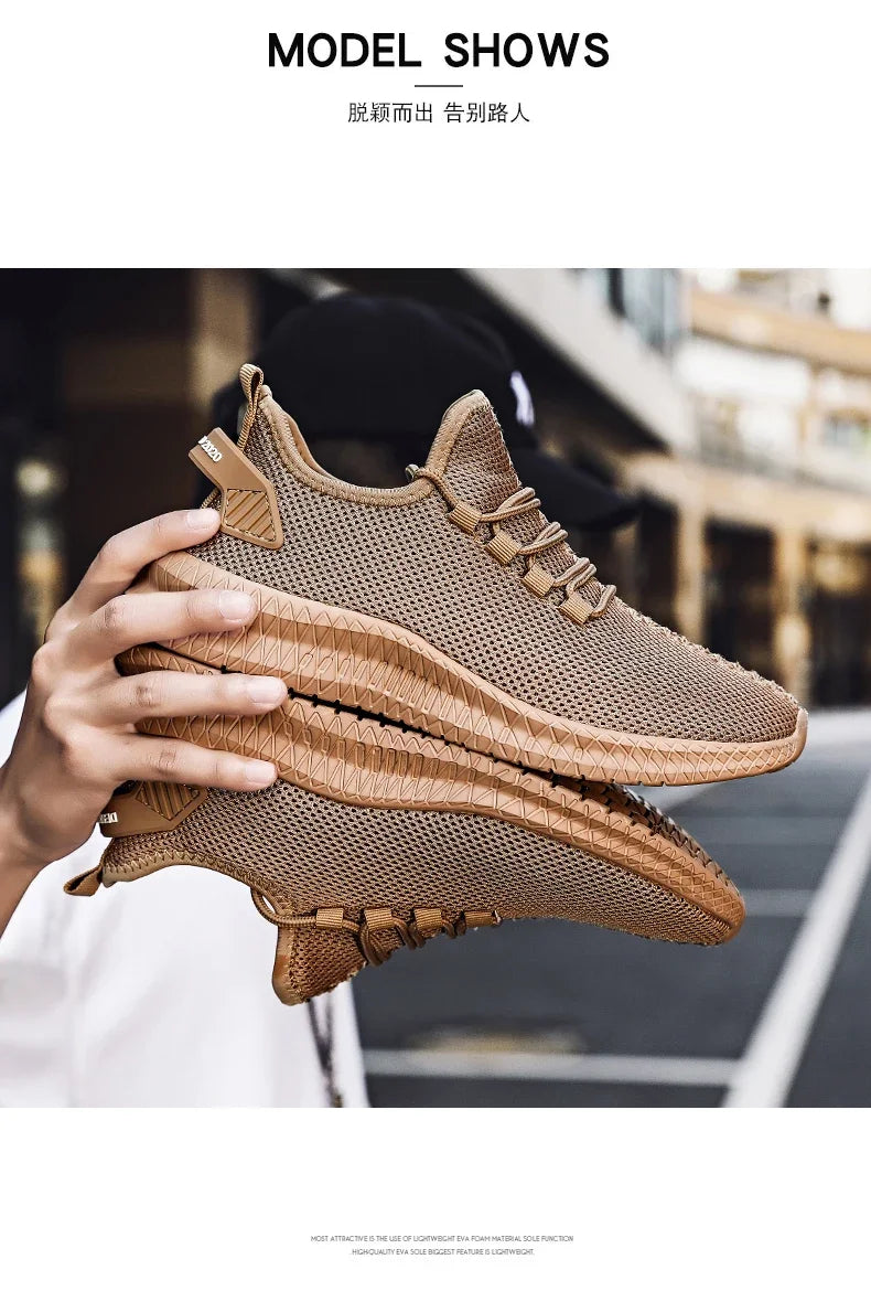 Men's Breathable Non-Slip Sports Sneakers for Outdoor Use