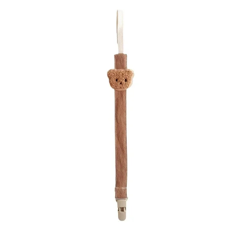 Cute Bear Baby Pacifier Chain Clip Holder