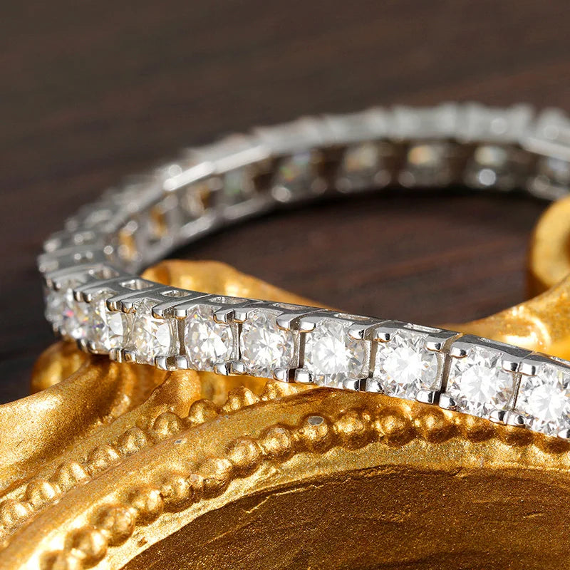 Moissanite Tennis Bracelet in 925 Sterling Silver