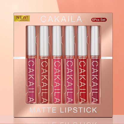 CAKAILA 6-Color Liquid Matte Lip Gloss Set