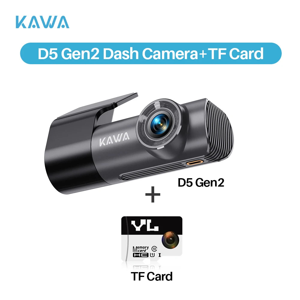 KAWA D5 2K Dash Camera with WiFi and Voice Control