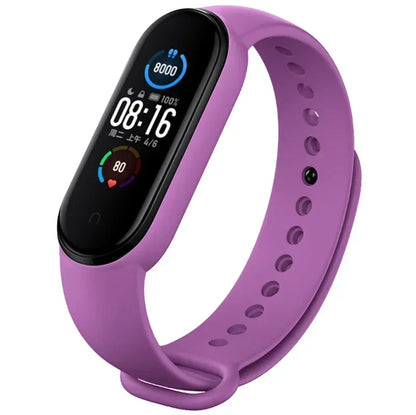 Silicone Watch Strap for Xiaomi Mi Band 3 4 5 6 7