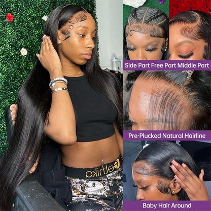 Bone Straight 13x6 HD Lace Frontal Wig 200% Density