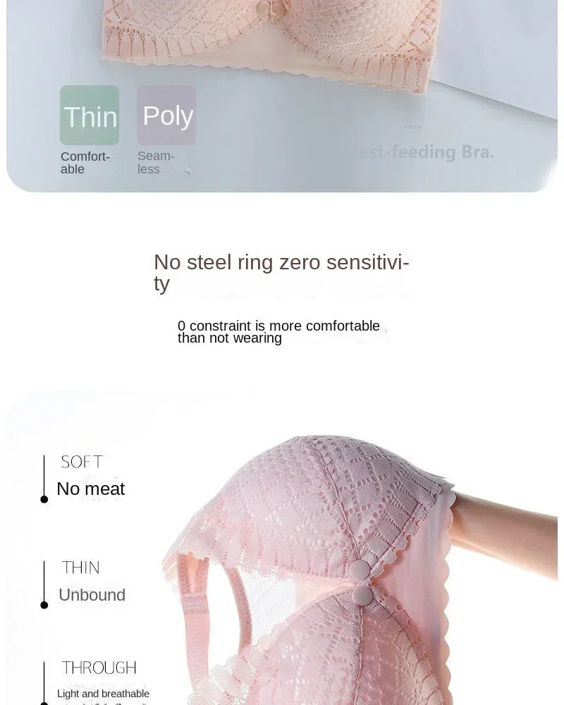 Front Button Nursing Bra for Comfortable Breastfeeding