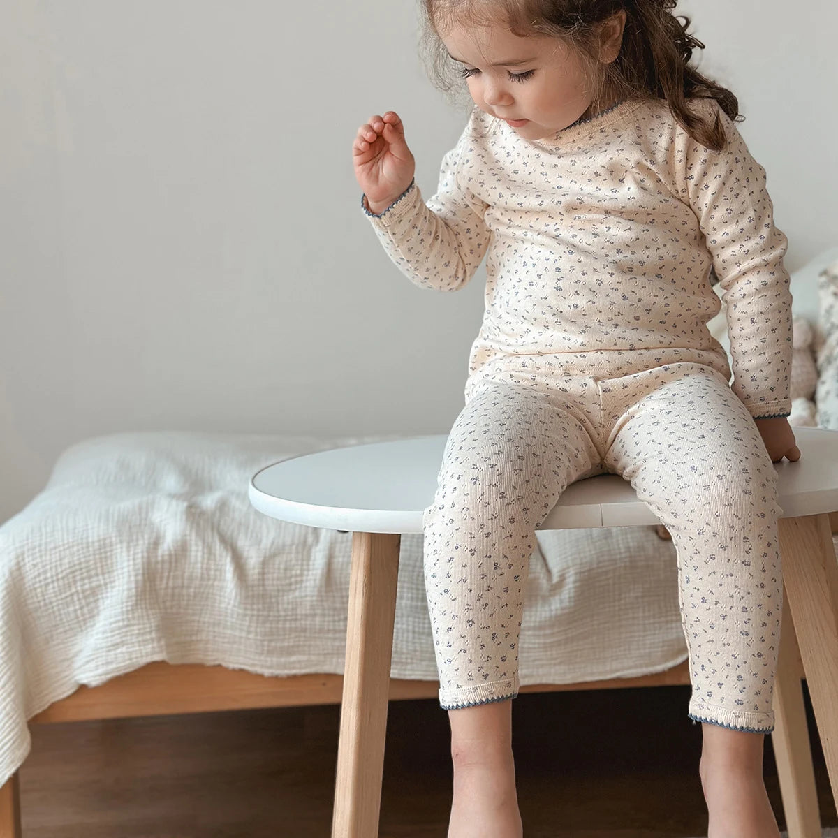 Cotton Long Sleeve T-Shirt and Pant Set for Girls