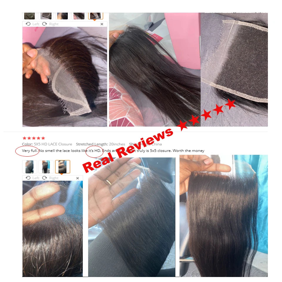 Queen Hair HD Lace Closure Frontal Virgin Human Hair