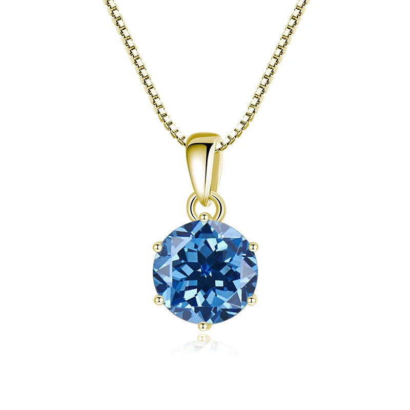 Moissanite Pendant Necklace 925 Sterling Silver Women