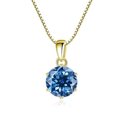 Moissanite Pendant Necklace 925 Sterling Silver Women