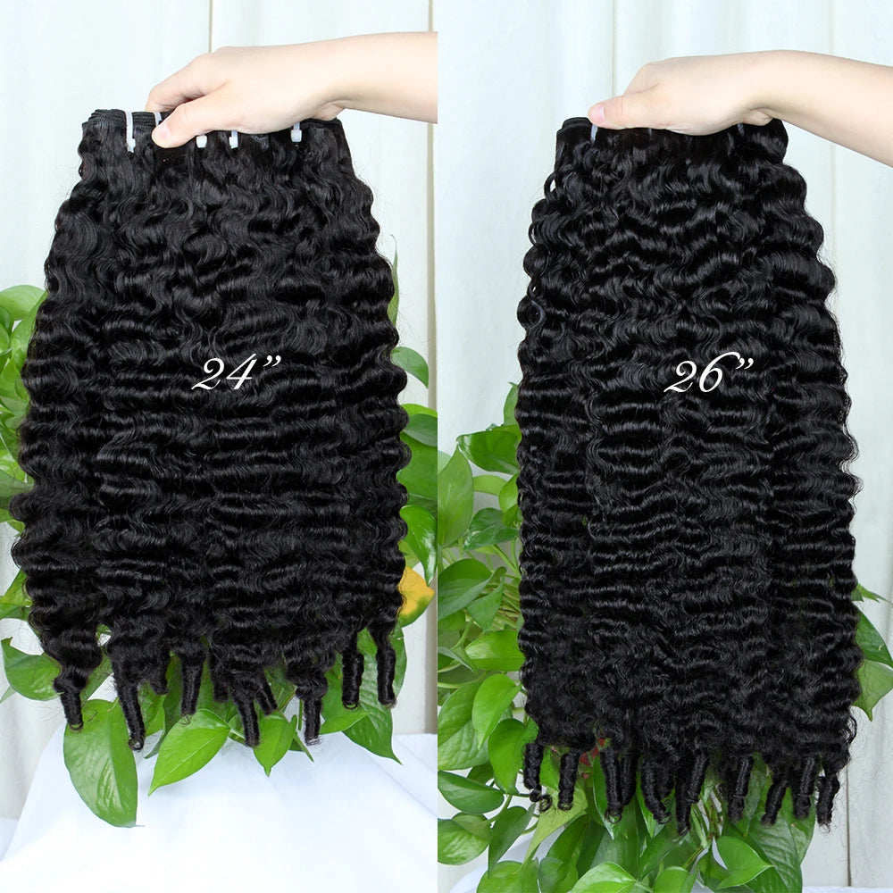 30 Inch 15A Burmese Curly Human Hair Bundles