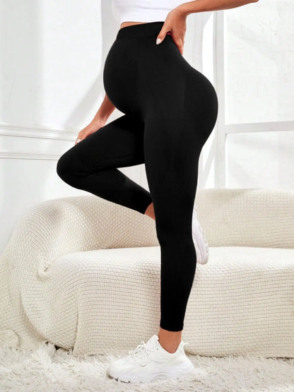 High Waist Maternity Leggings with Belly Support