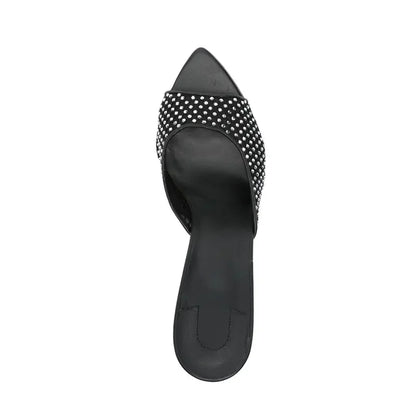 Shoes for Women New Pointed Open Toe Roman Sandals Metal Sexy Women's Shoes Outdoors Slippers 10.5 cm Sandalias Romanas Mujer