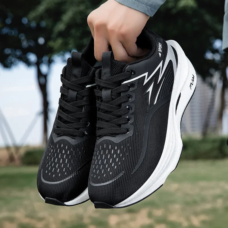 Men's Breathable Mesh Running Sneakers Black