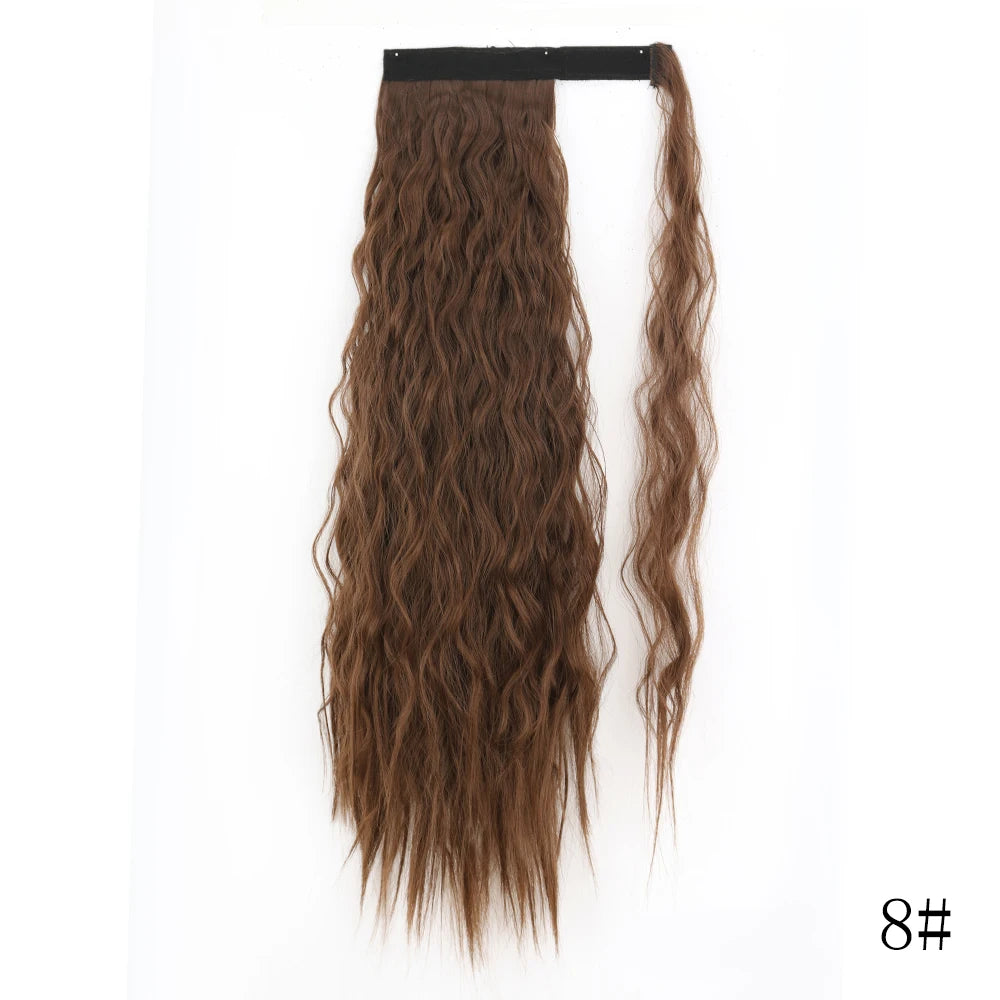 Long Straight Clip-in Ponytail Hair Extension Black