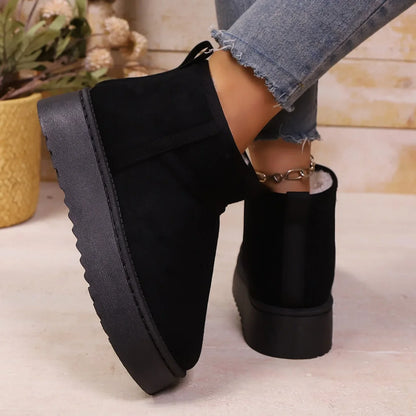 Sheepskin Wool Low-Cut Warm Comfortable Boots for Women