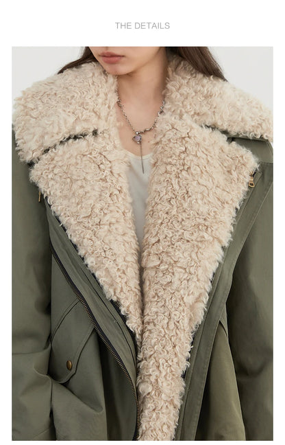 Cotton Motorcycle Jacket for Women Casual Retro Style