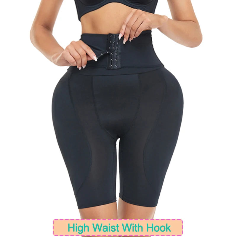 Women Seamless Butt Lifter Panties with Big Hip Pads