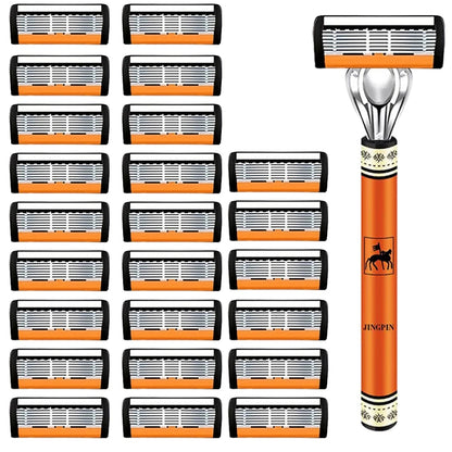 Men's 6-Layer Safety Razor Set