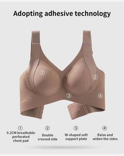 Women's Seamless Wire-Free Bra, Thin Style, Large Size