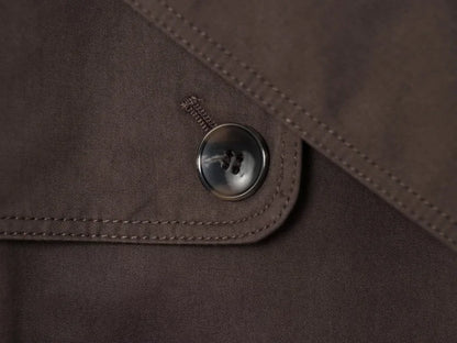 Women's Casual Double-Breasted Trench Coat in Maillard Color