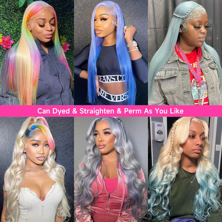 13x6 360 Lace Wig Human Hair Pre Plucked Blonde