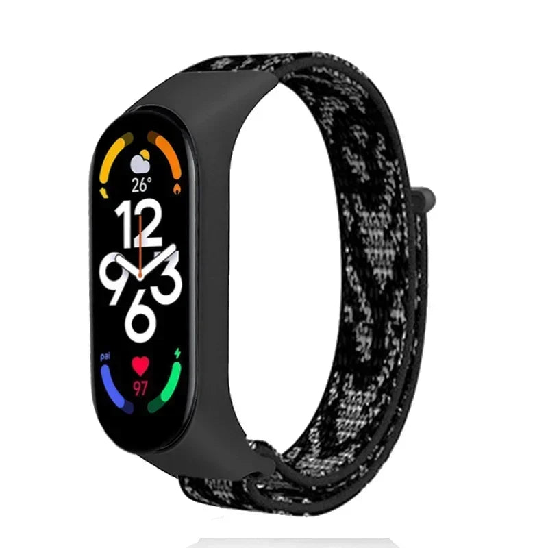 Nylon Adjustable Watchband for Xiaomi Mi Band 3 4 5 6 7