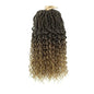 Deep Faux Locs Crochet Hair Curly Ends Synthetic