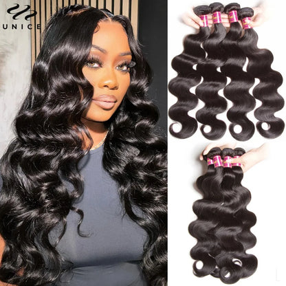 Body Wave 100% Human Hair Bundles Natural Color