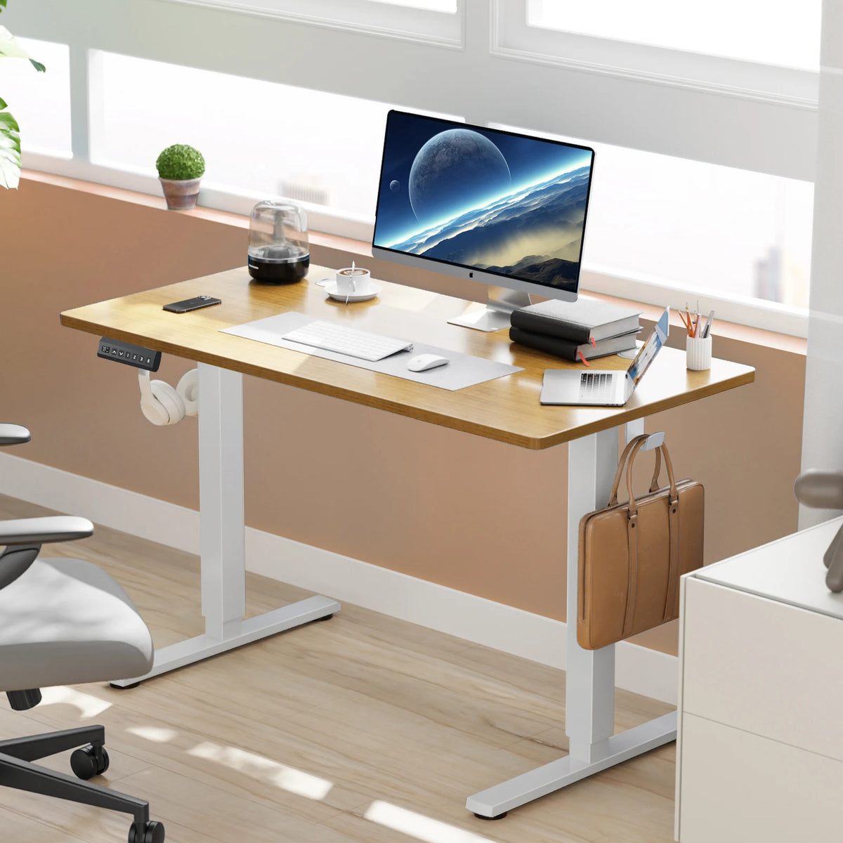 JHK Electric Height Adjustable Standing Desk 40x24 Inch