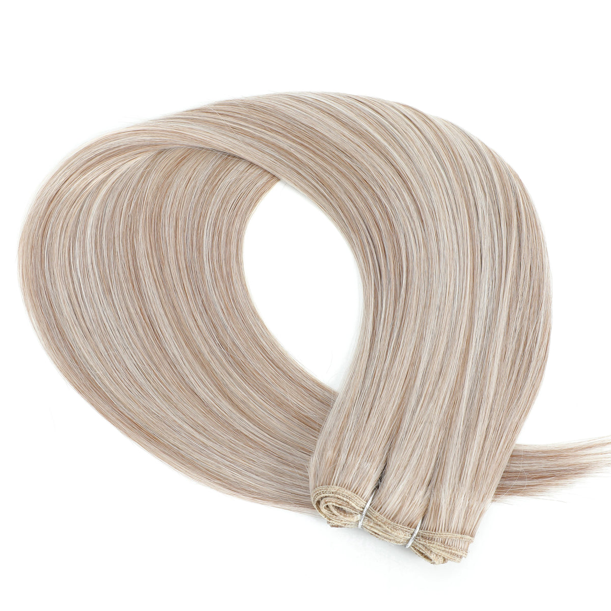 30 Inch Bone Straight Synthetic Hair Bundles Piano Blonde Ombre