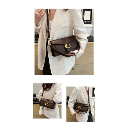 Women's Solid Color Small Square Shoulder Bag