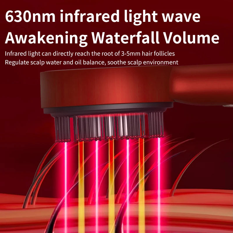 Modes Red Light Massage Comb with Liquid Applicator