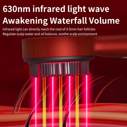 Modes Red Light Massage Comb with Liquid Applicator