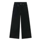 IEFB Vintage Camouflage Men's Loose Denim Jeans Old Blue