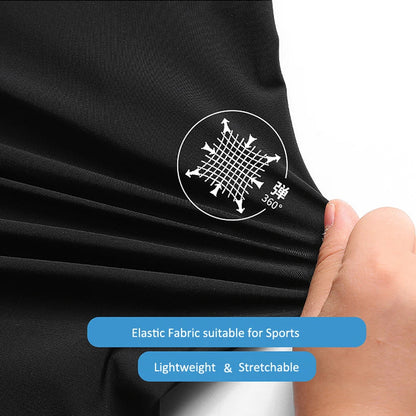 Men's Casual Running Shorts Black Gray Polyester